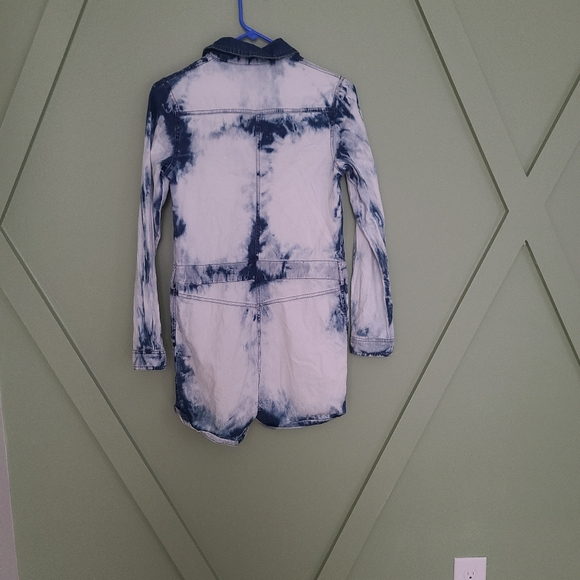 Denim long sleeve romper - Picture 2 of 2